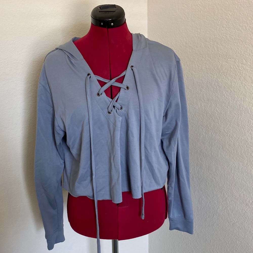 Express Cropped Hooded Top